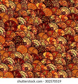 hand drawn vector ethnic seamless pattern