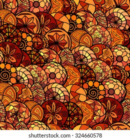 hand drawn vector ethnic seamless pattern