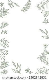 Hand drawn vector floral banner or template design.
