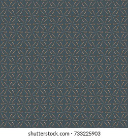 Hand drawn vector floral seamless pattern for surface design, wrapping paper, fabric, background. Sketch style gray, orange and brown color flowers repeatable motif.