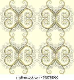 Hand drawn vector floral seamless pattern for surface design, wrapping paper, fabric, background. Sketch style red, neutral and gray color flowers repeatable motif.