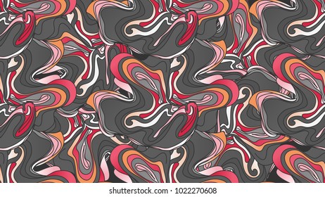 Hand drawn vector fluid shape illustration. Abstract geometric line pattern. Business brochure cover for placards, posters, brochures, banners and covers. -stock vector