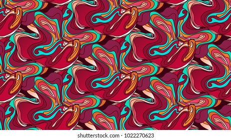 Hand drawn vector fluid shape illustration. Abstract geometric line pattern. Business brochure cover for placards, posters, brochures, banners and covers. -stock vector