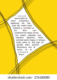 Hand drawn vector framework. Cartoon style illustration.