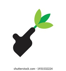 Hand drawn vector graphic illustration of green leaves suitable for outdoor companies