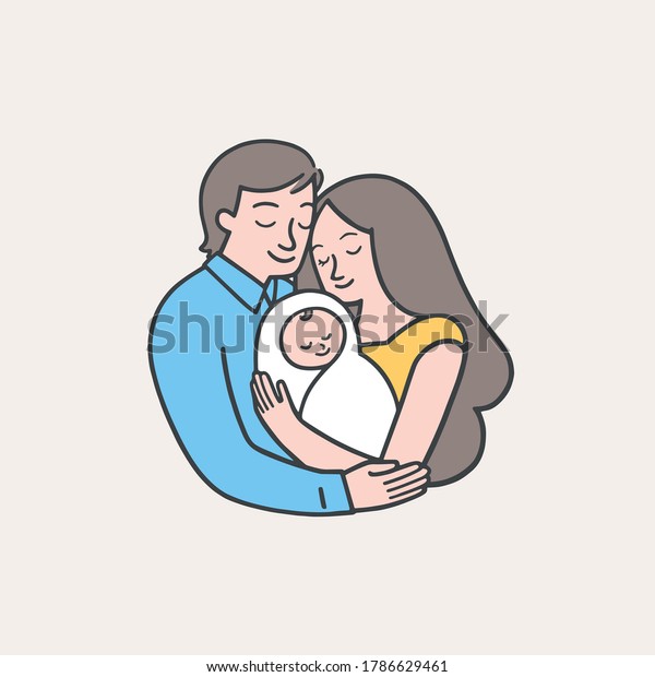 Hand Drawn Vector Graphic Illustrations Baby Stock Vector Royalty Free