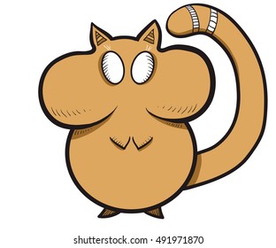 hand drawn vector hamster 