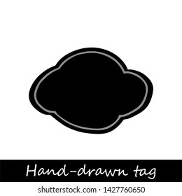 Hand drawn vector handmade, craft knitting and art labels