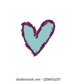 Hand drawn vector heart