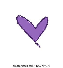 Hand drawn vector heart