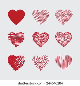 Hand drawn Vector heart
