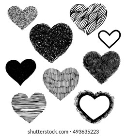 Black And White Love Heart Images Stock Photos Vectors Shutterstock