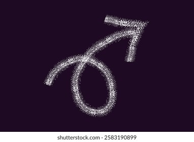 Hand drawn vector icons charcoal arrow line bold stroke; pencil, crayon textures; geometric shape with dry brush texture