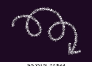 Hand drawn vector icons charcoal arrow line bold stroke; pencil, crayon textures; geometric shape with dry brush texture.