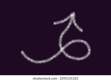 Hand drawn vector icons charcoal arrow line bold stroke; pencil, crayon textures; geometric shape with dry brush texture.