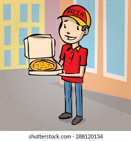 Hand drawn vector illustration.