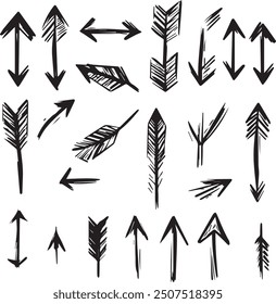 hand drawn vector illustration arrows