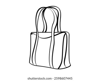 Hand drawn vector illustration of a bag