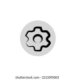 
ilustración de vector dibujada a mano del icono de perno o del icono de ajuste del teléfono inteligente.