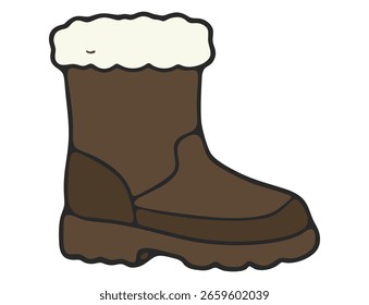 ilustração de vetor desenhada à mão de uma bota