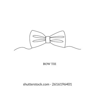Hand drawn vector illustration of a bow tie