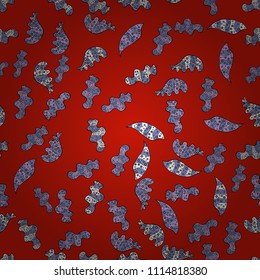 Hand drawn Vector illustration. Of bright elements. Seamless flower pattern can be used for wallpaper, website background, wrapping paper, invitation, flyer, banner or website.