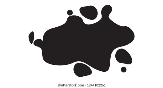Hand drawn vector illustration with brush strokes with rough edges
