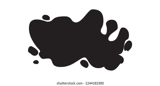 Hand drawn vector illustration with brush strokes with rough edges