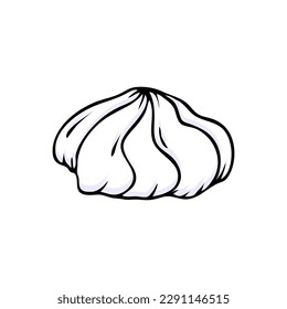 Handgezeichnete Vektorgrafik, Kuchen und Gebäck, Skizze im Doodle-Stil.