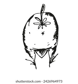 hand drawn vector illustration of cartoon funny crow, monochrome sketch of cute bird crow, inked silhouette of posing flying animal isolated on white background