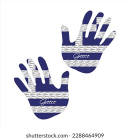 Hand drawn vector illustration with chad greece pattern great for poster, magazine and clothes design