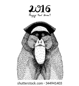 hand drawn vector illustration for Chinese new year

