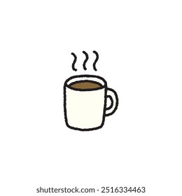Hand drawn vector illustration of coffee