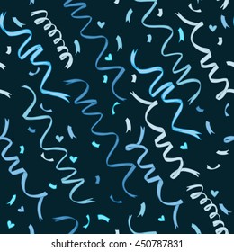Hand drawn vector illustration - Confetti. Seamless pattern