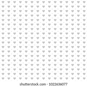 Hand drawn vector illustration with cute hearts. Geometric Seamless Pattern.