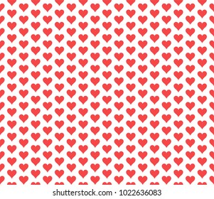 Hand drawn vector illustration with cute hearts. Geometric Seamless Pattern.