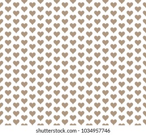 Hand drawn vector illustration with cute hearts. Geometric Seamless Pattern.