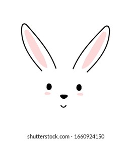 2,990 Bunny face line drawing Images, Stock Photos & Vectors | Shutterstock