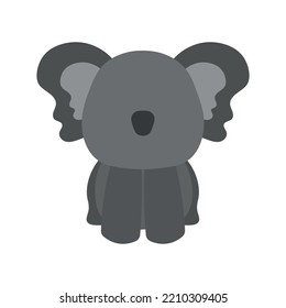 Hand drawn vector illustration of a cute funny little koala Australia wild animal. Isolated objects. No face style flat design. Concept for children print