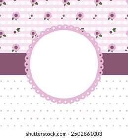 Hand drawn vector illustration of cute wild flowers border, corner and frame. Valentine, birthday, present, mother's day theme. Spring blossom flowers. For card, sticker, invitation, social media