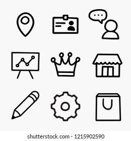 Hand drawn vector illustration of digital marketing brainstorming doodles elements on business communication and social media theme.