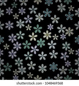 Hand drawn Vector illustration. Of doodle elements. Seamless flower pattern can be used for wallpaper, website background, wrapping paper, invitation, flyer, banner or website.
