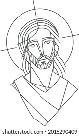 Hand Drawn Vector Illustration Drawing Jesus Stock Vector (Royalty Free ...