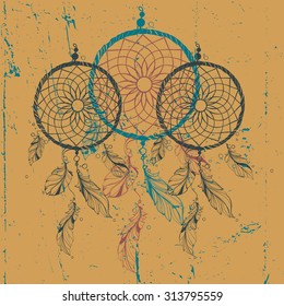Hand drawn vector illustration - Dreamcatcher