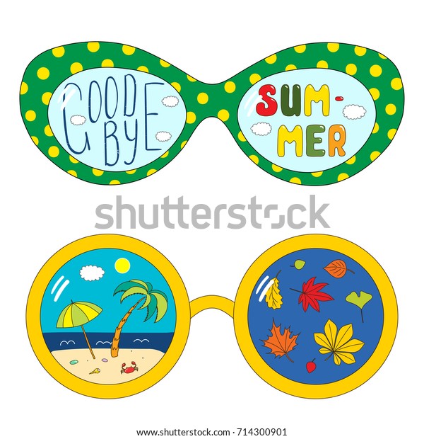 Hand Drawn Vector Illustration Glasses Text Stock Vector (Royalty Free ...