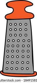 Ilustración vectorial dibujada a mano del gráter. Estilo Doodle.