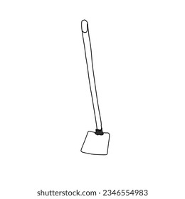 Hand drawn Vector illustration hoe icon Isolated on White Background