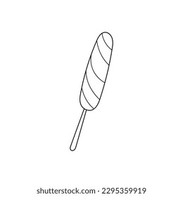 hand drawn vector illustration ice cream popsicle