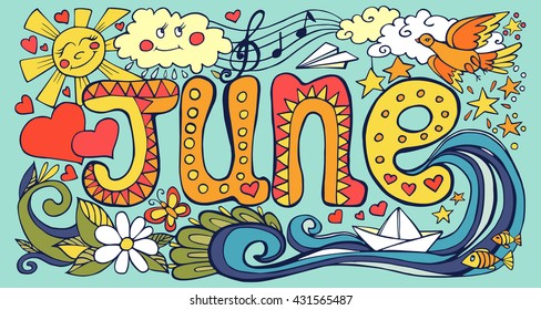 Hand drawn vector illustration. Image can be used for web site background, on banners, invitations and on your other designs.