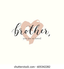 Hand drawn vector illustration with isolated elements. Modern calligraphy on a hand drawn background.